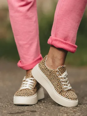 Platform Animal Print Trainers