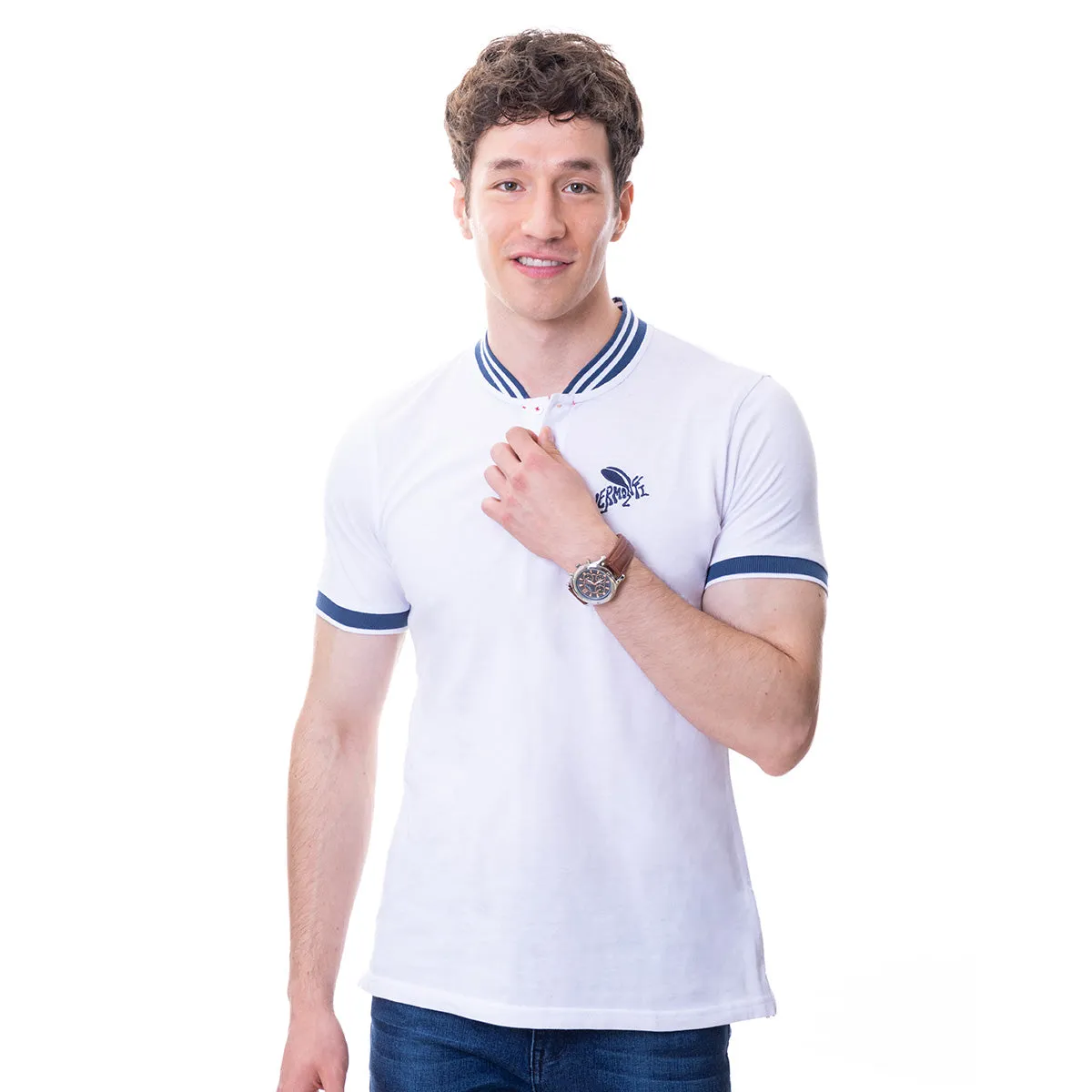 Playera Polo Blanca Vermonti