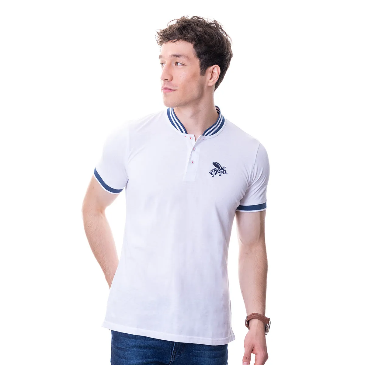 Playera Polo Blanca Vermonti