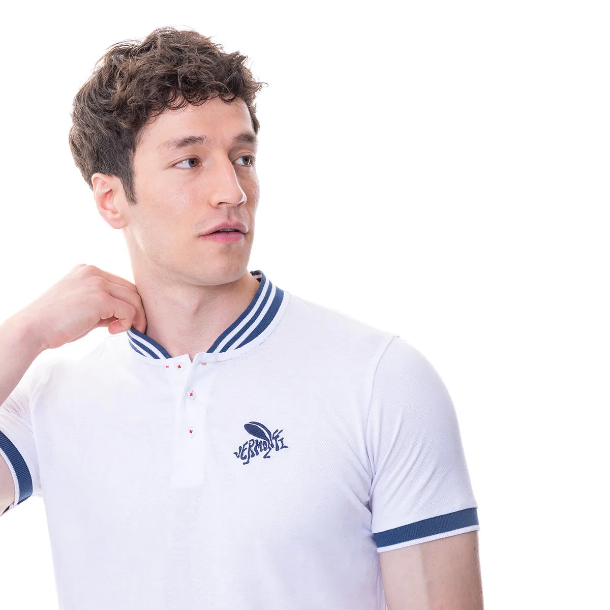 Playera Polo Blanca Vermonti