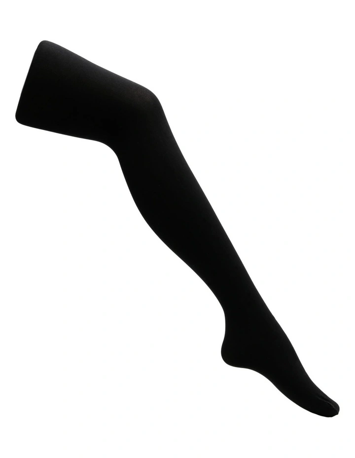 Plus Size Opaque Tights Black