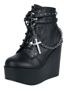 Poison 101 Vegan Leather Wedge