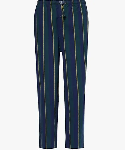 Polo Ralph Lauren Mens Multi Stripe Stripe-pattern cotton pyjama bottoms