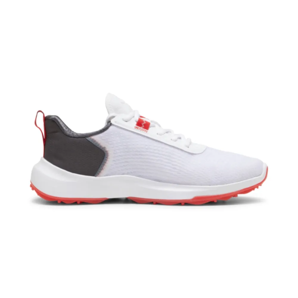 Puma Men's FUSION CRUSH SPORT Spikeless Golf Shoes - Puma White/Dark Coal