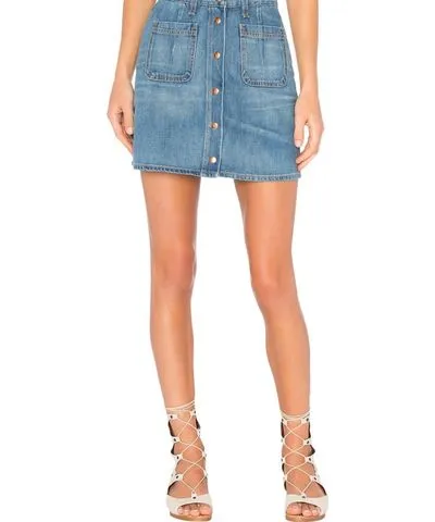 rag & bone Santa Cruz Mini Skirt In Capitol