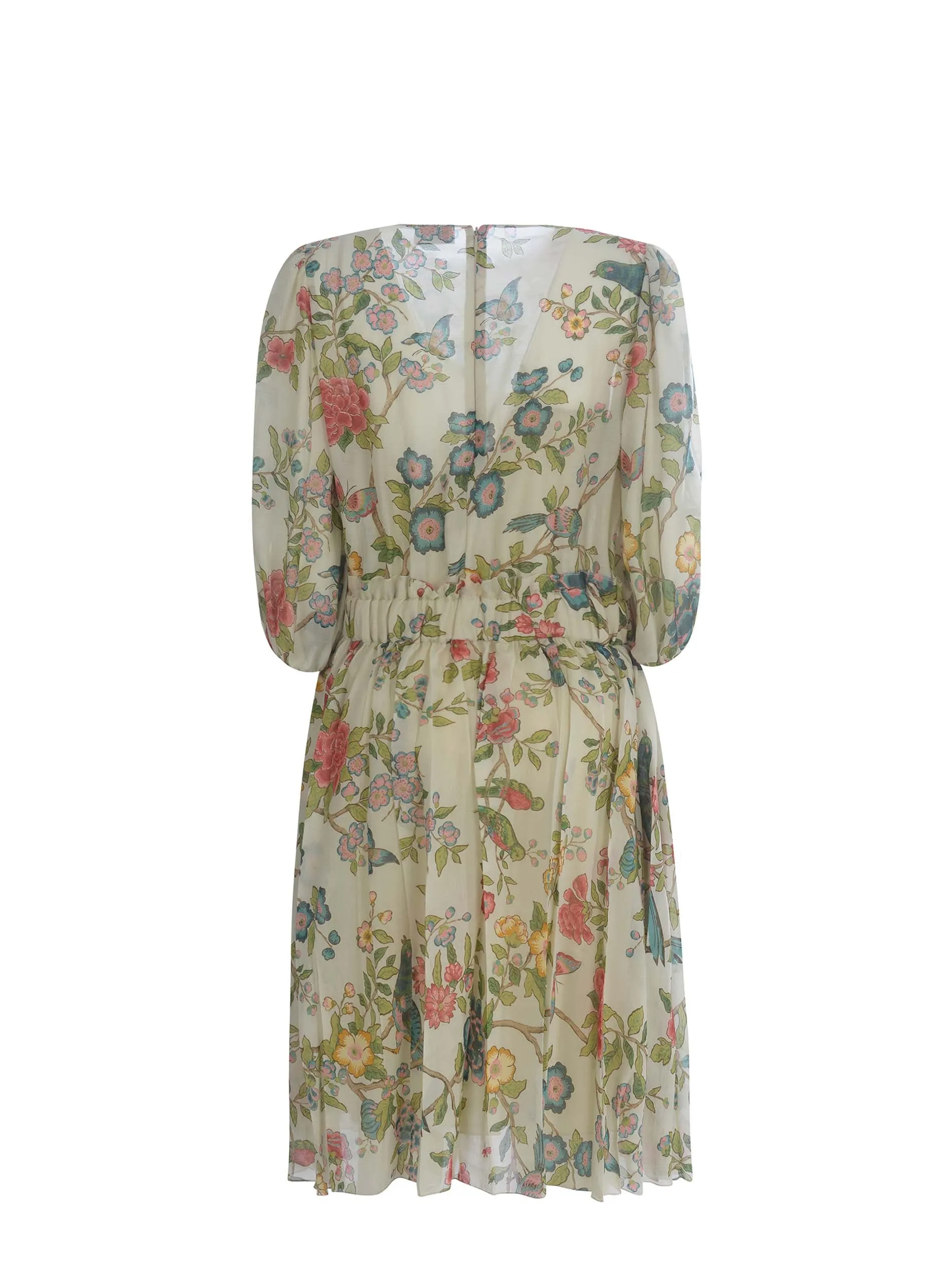 REDValentino Floral Printed Pleated Dresses