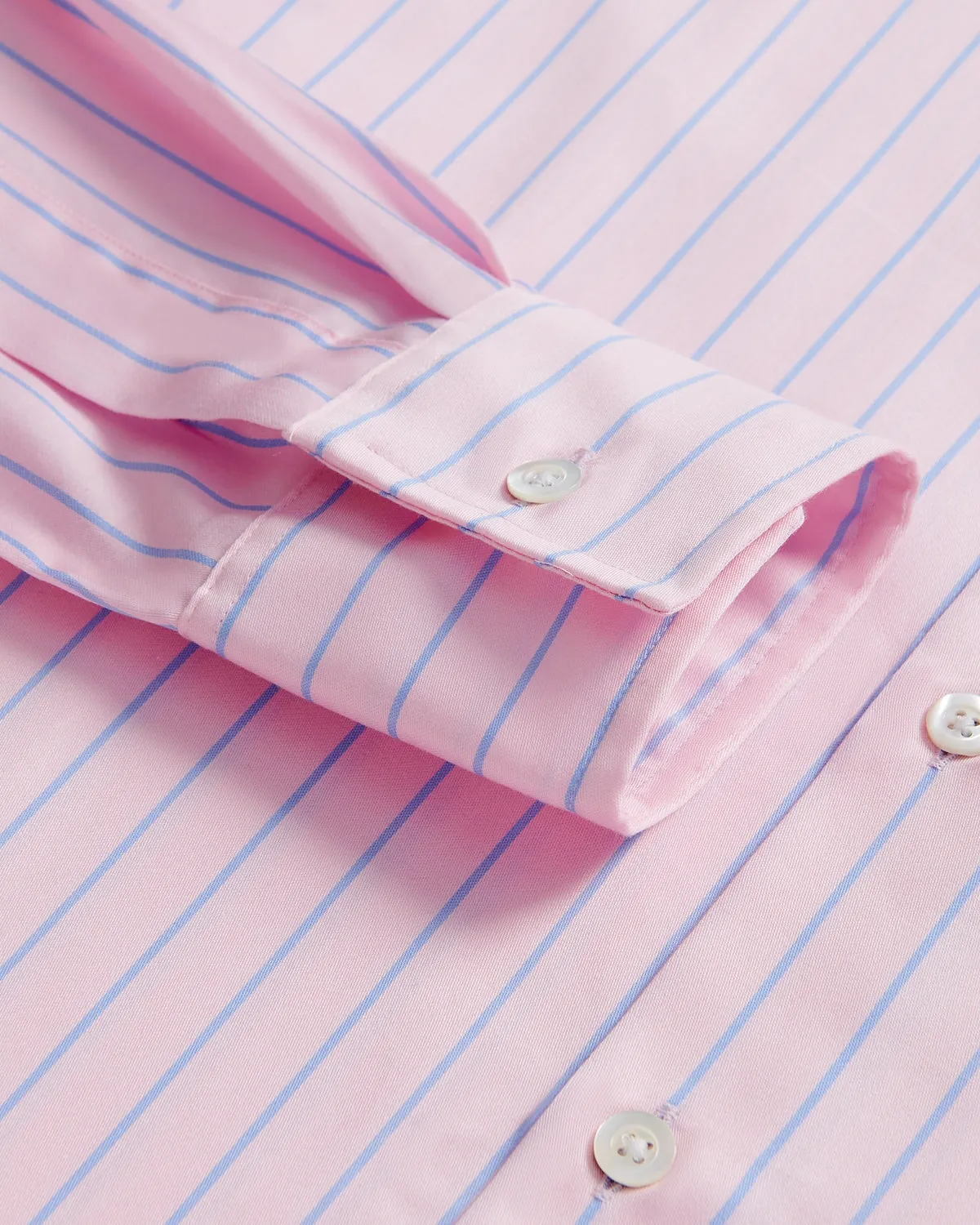 Richard James Bold Stripe Shirt Pink Sky