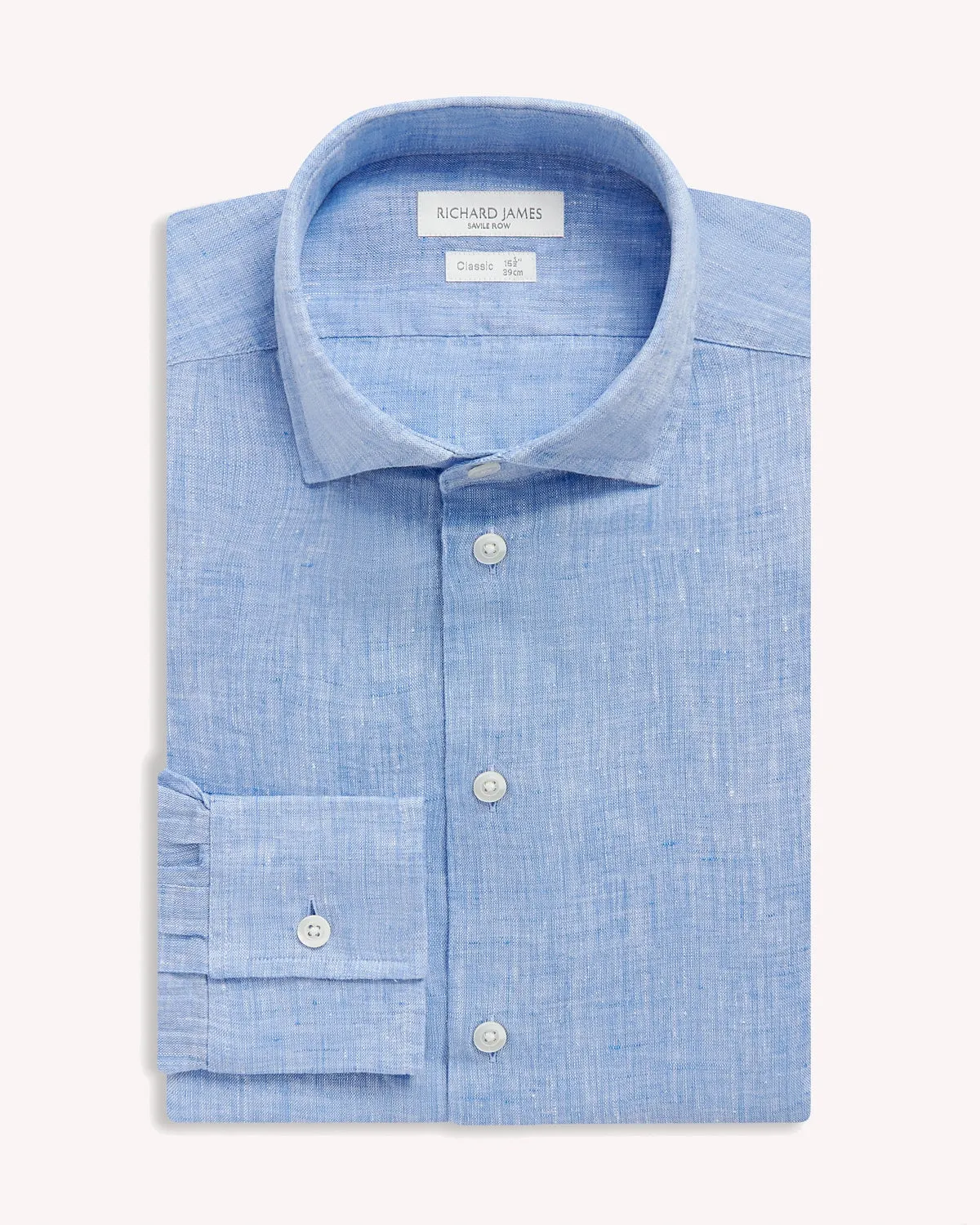 Richard James Linen Shirt Denim