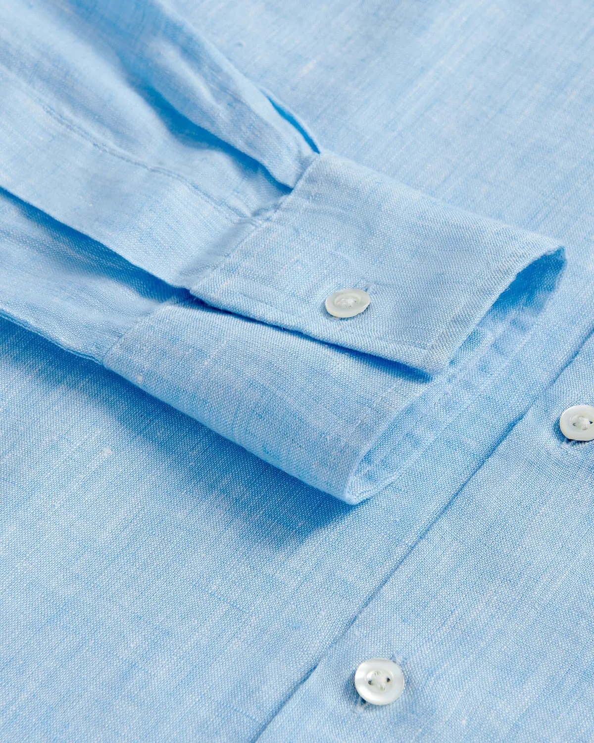 Richard James Linen Shirt Sky