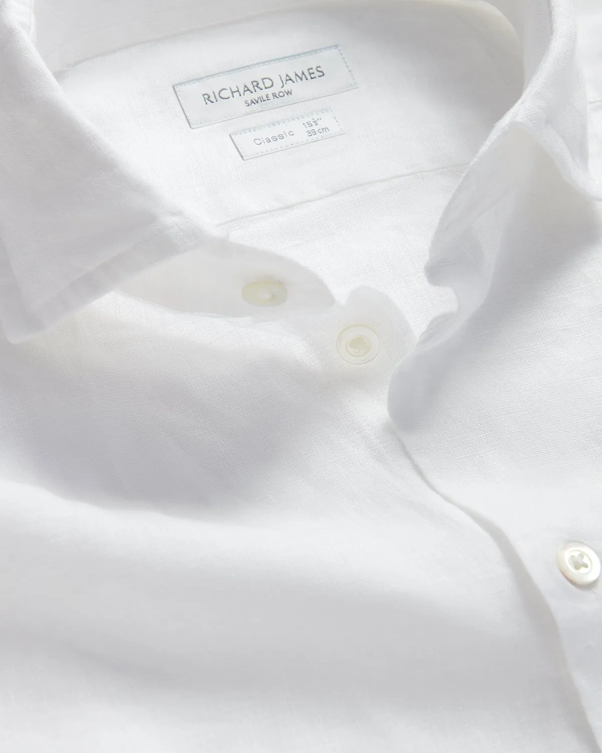 Richard James Linen Shirt White