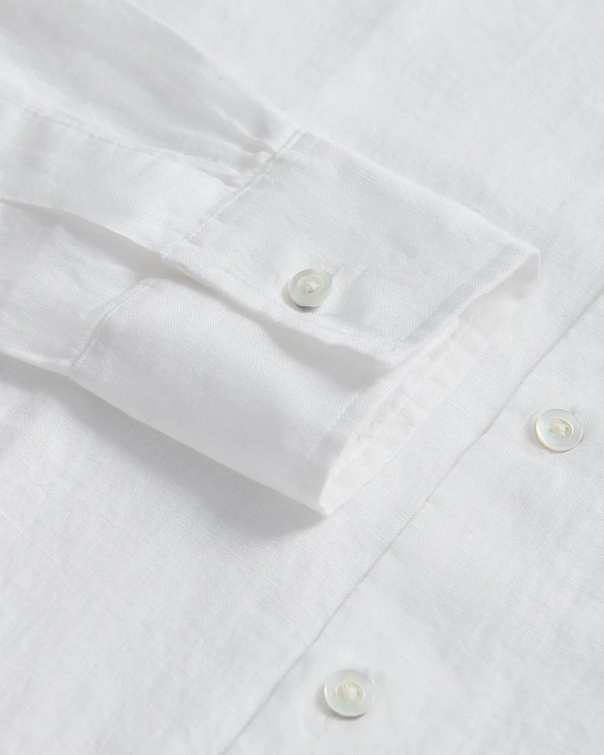 Richard James Linen Shirt White