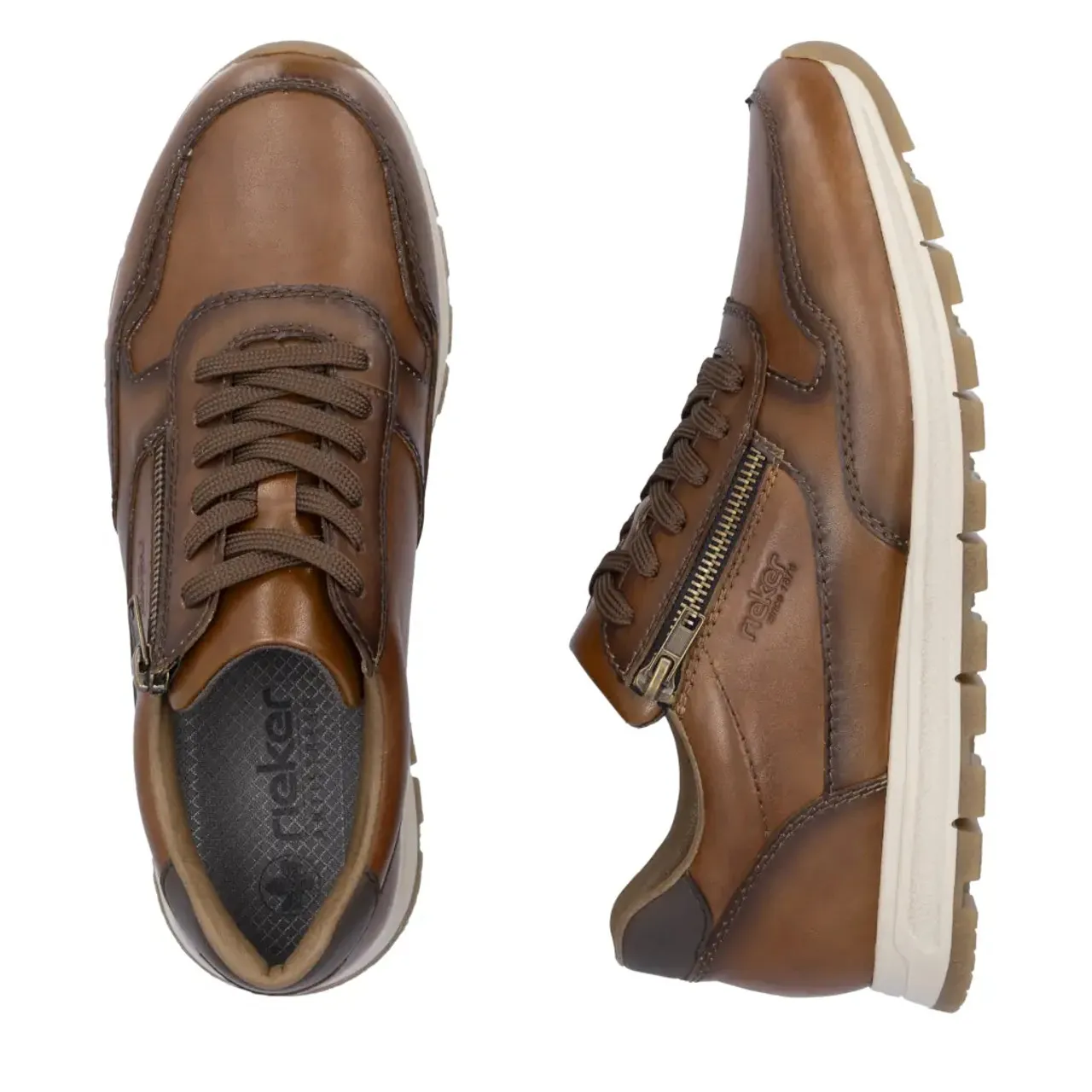 Rieker B0504-24 Tan Extra Wide Sneaker