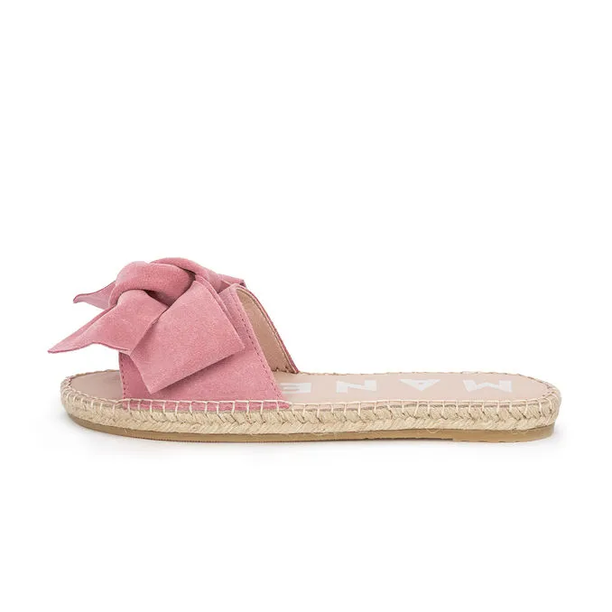 SANDALS WITH BOW HAMPTONS SUEDE  Woman Peony