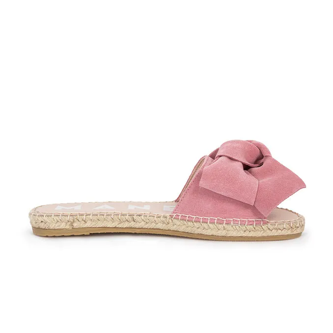 SANDALS WITH BOW HAMPTONS SUEDE  Woman Peony