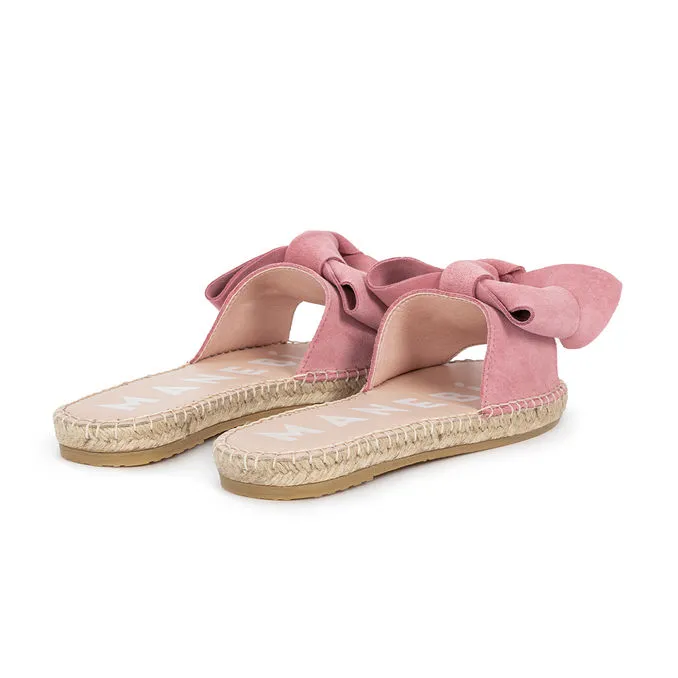 SANDALS WITH BOW HAMPTONS SUEDE  Woman Peony