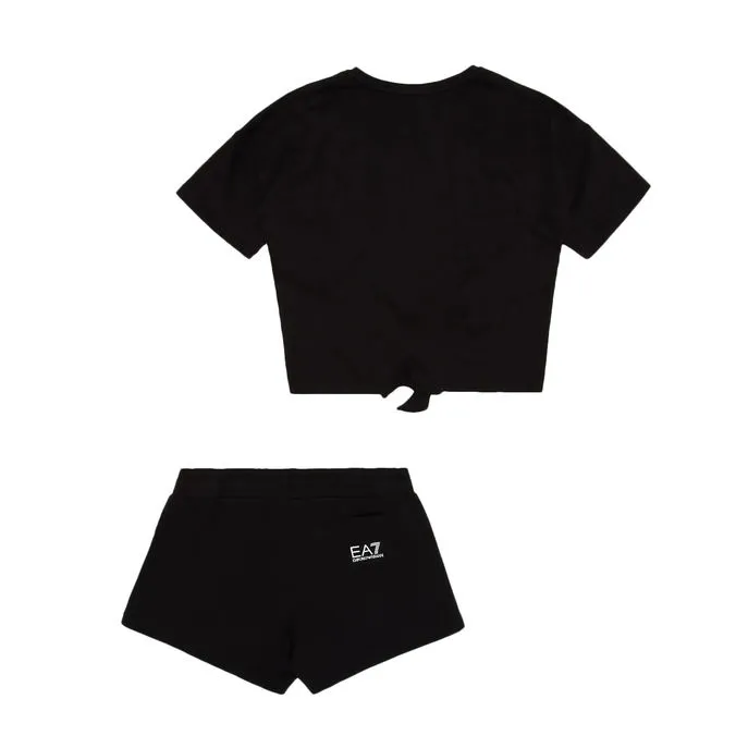 SET TSHIRT AND SHORTS Girl Black