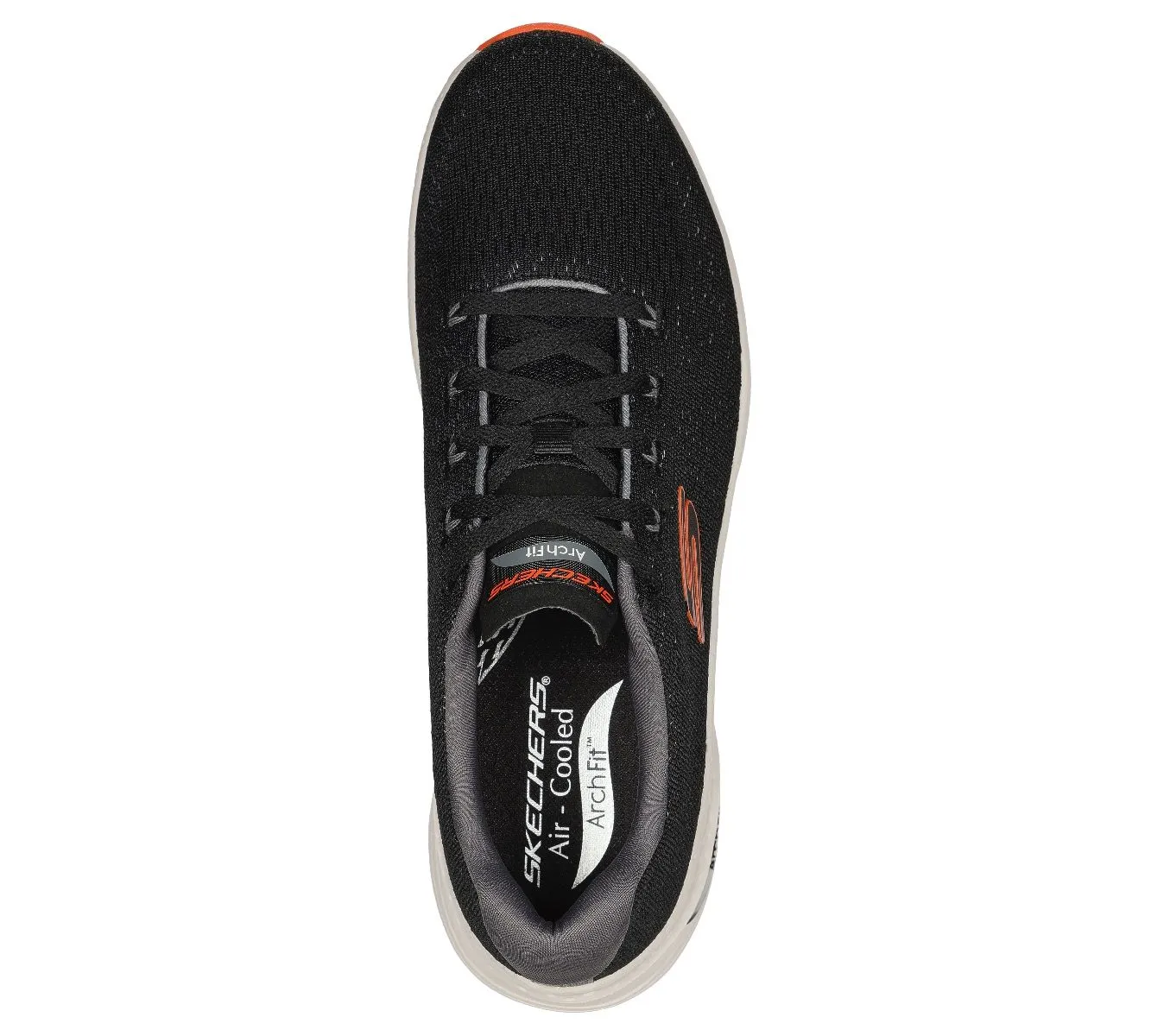 Skechers Arch Fit Takar Trainers Black Mesh