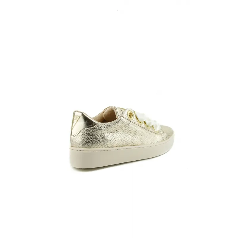 SNEAKERS STAMPA RETTILE LAMINATA, GOLD