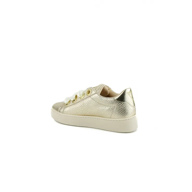 SNEAKERS STAMPA RETTILE LAMINATA, GOLD