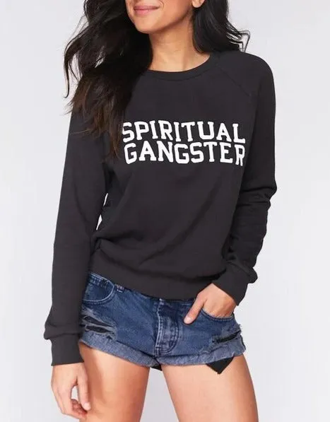 Spiritual Gangster Varsity Old School Sweatshirt (Women's)