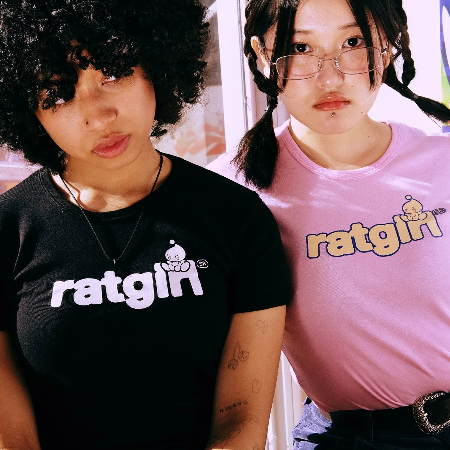 STRAY RATS x SONIC - RATGIRL CHAO BABY TEE