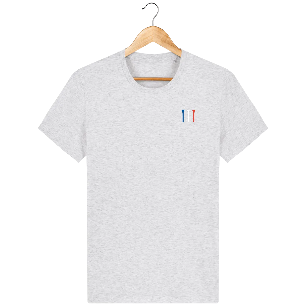 T-Shirt en coton bio brodé TEES BLEU BLANC ROUGE