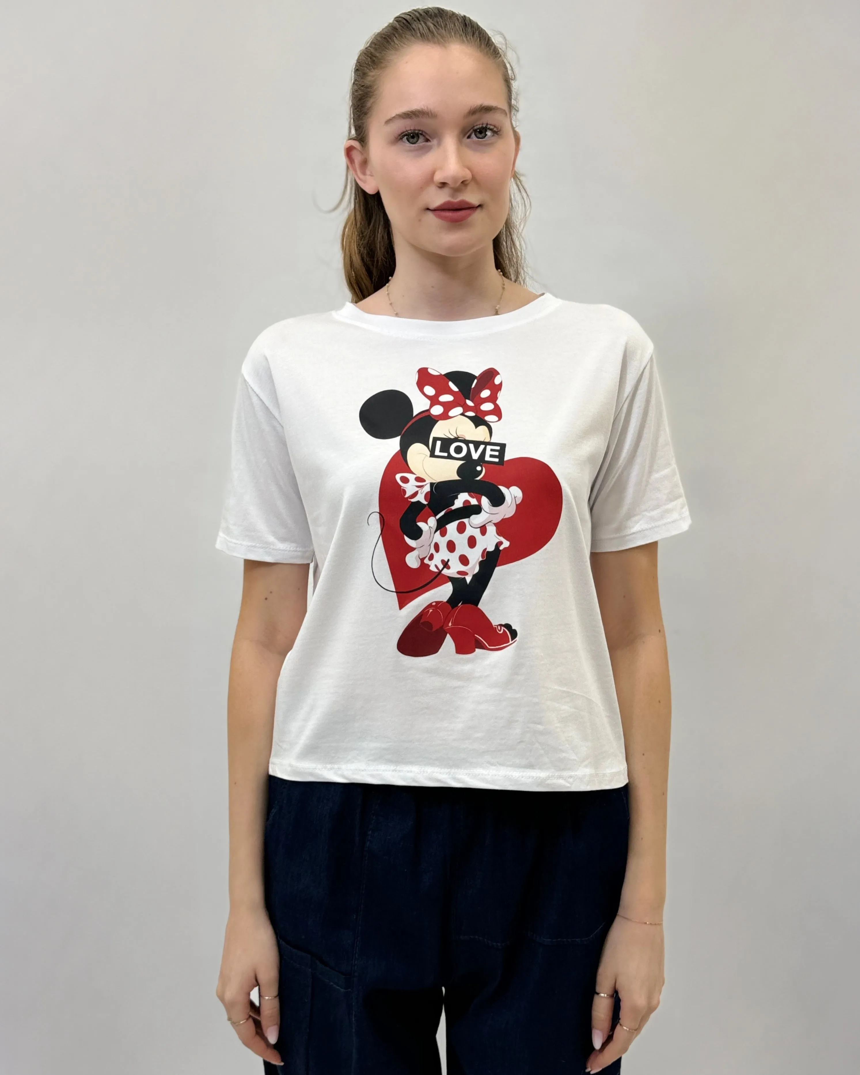 T-shirt stampa minnie