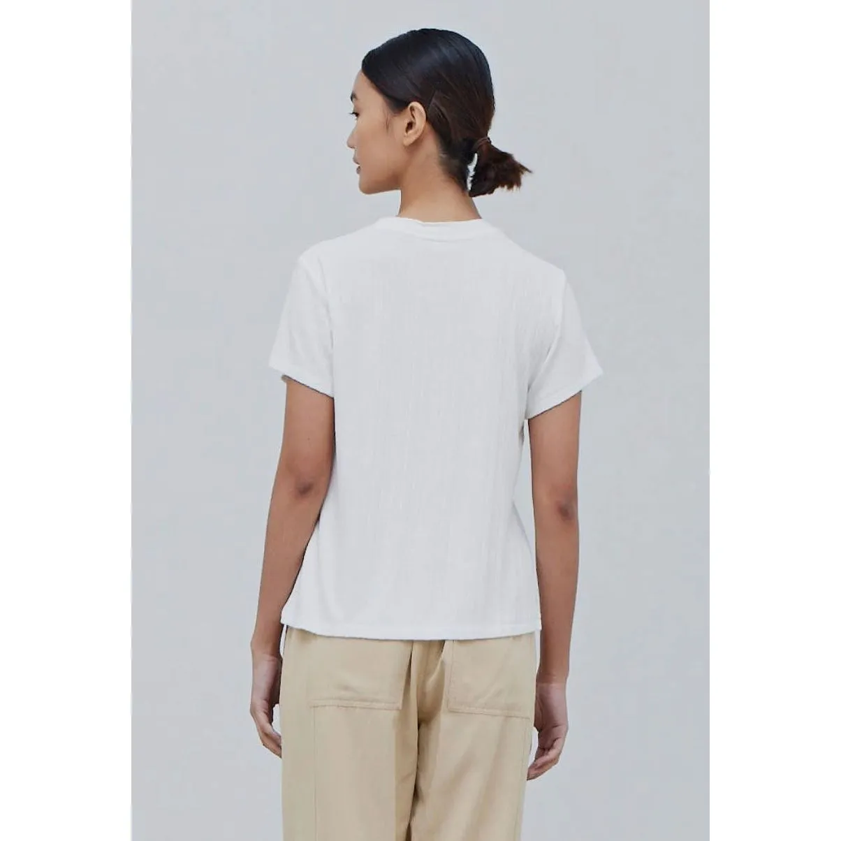 Taryn Wide Rib Tee Grade and Gather