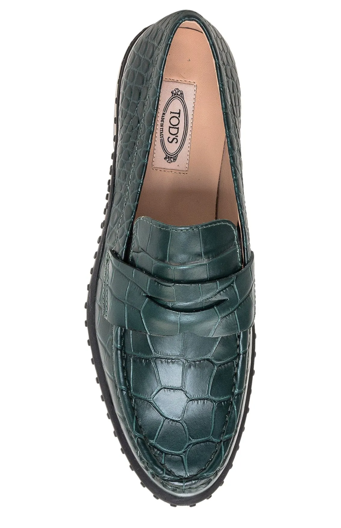 Tod's Embossed Penny Loafers