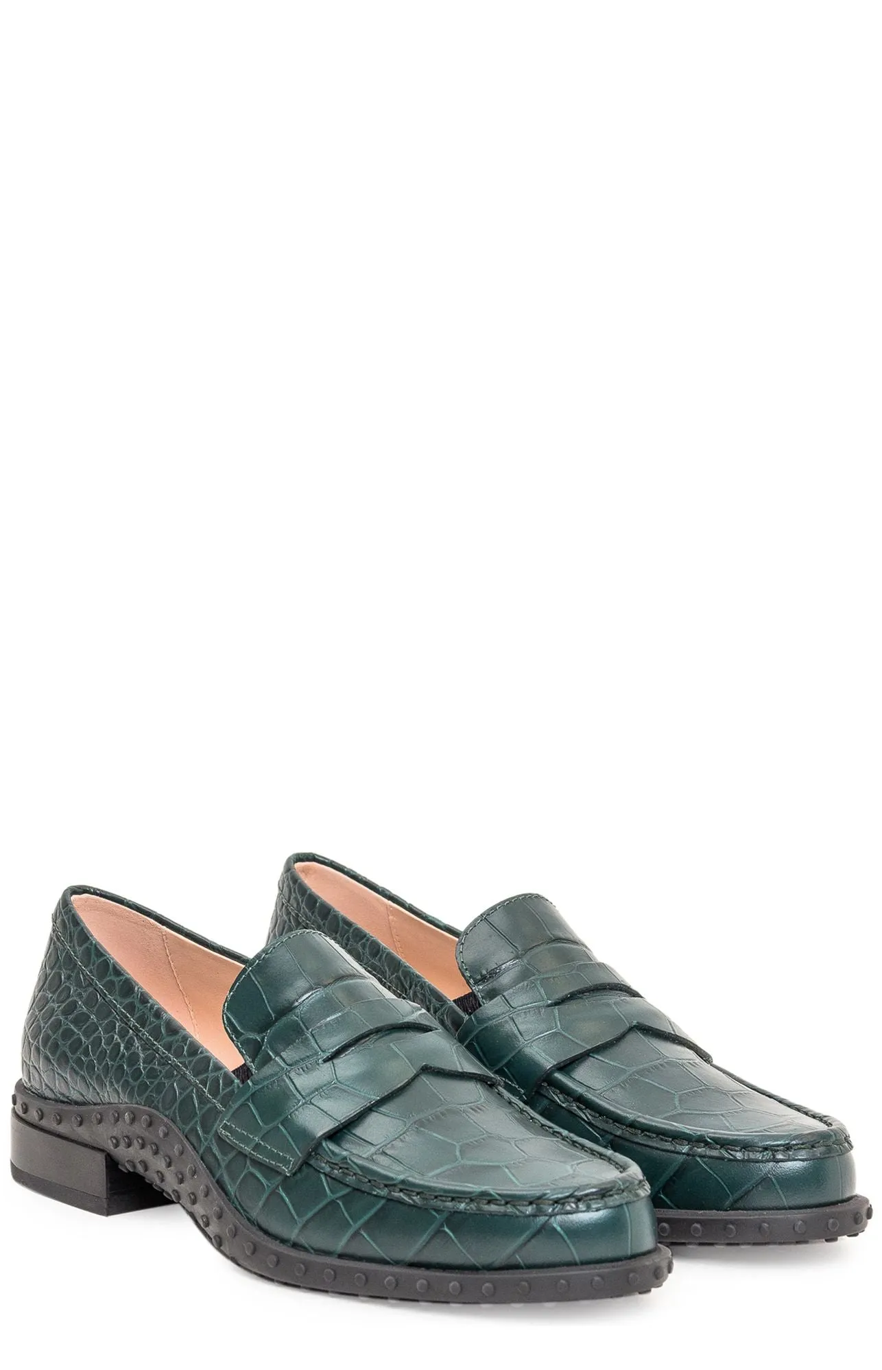 Tod's Embossed Penny Loafers