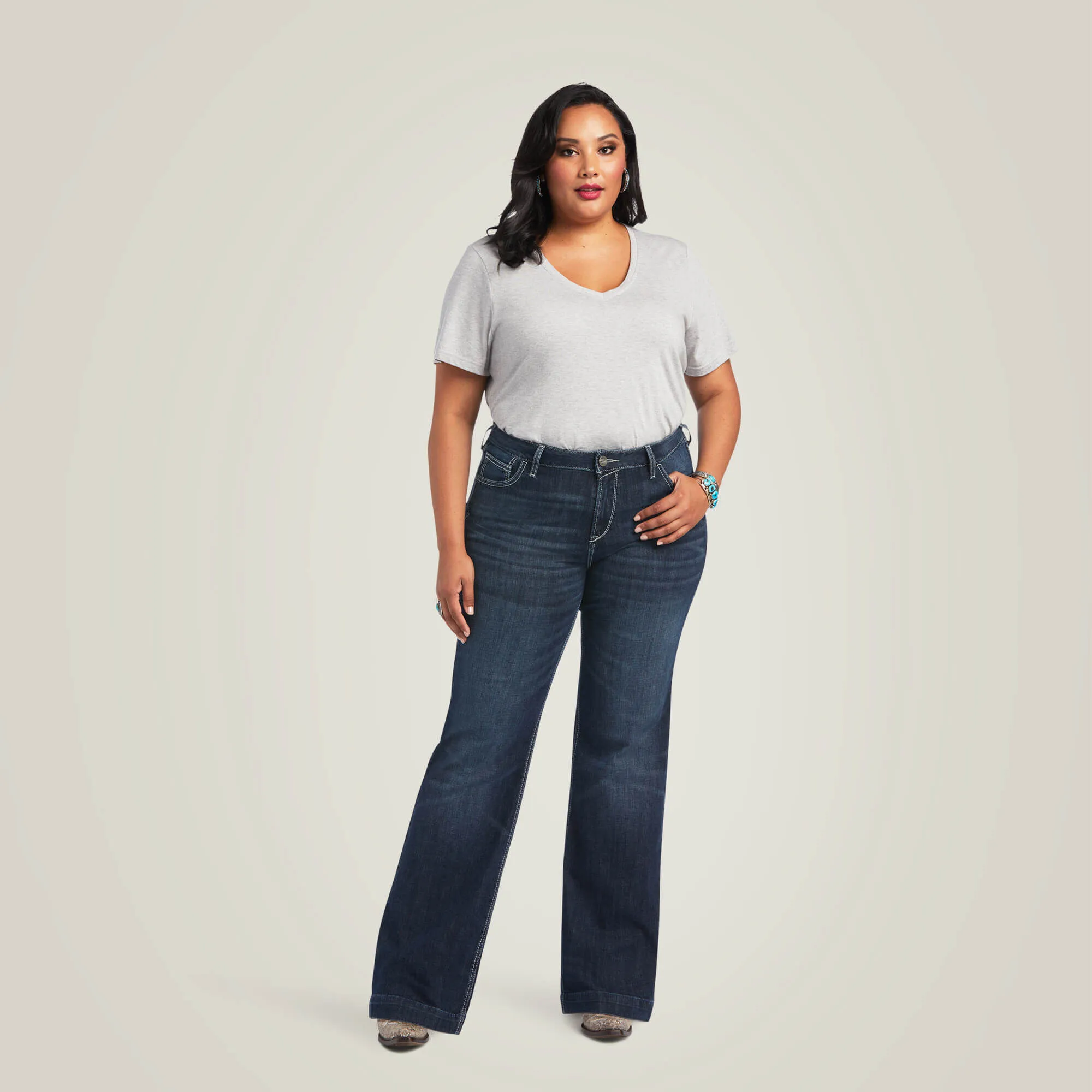 Trouser Perfect Rise Aisha Wide Leg Jean