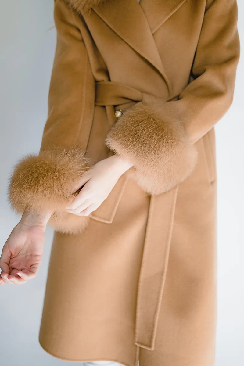 Victoire Cashmere Coat - Camel