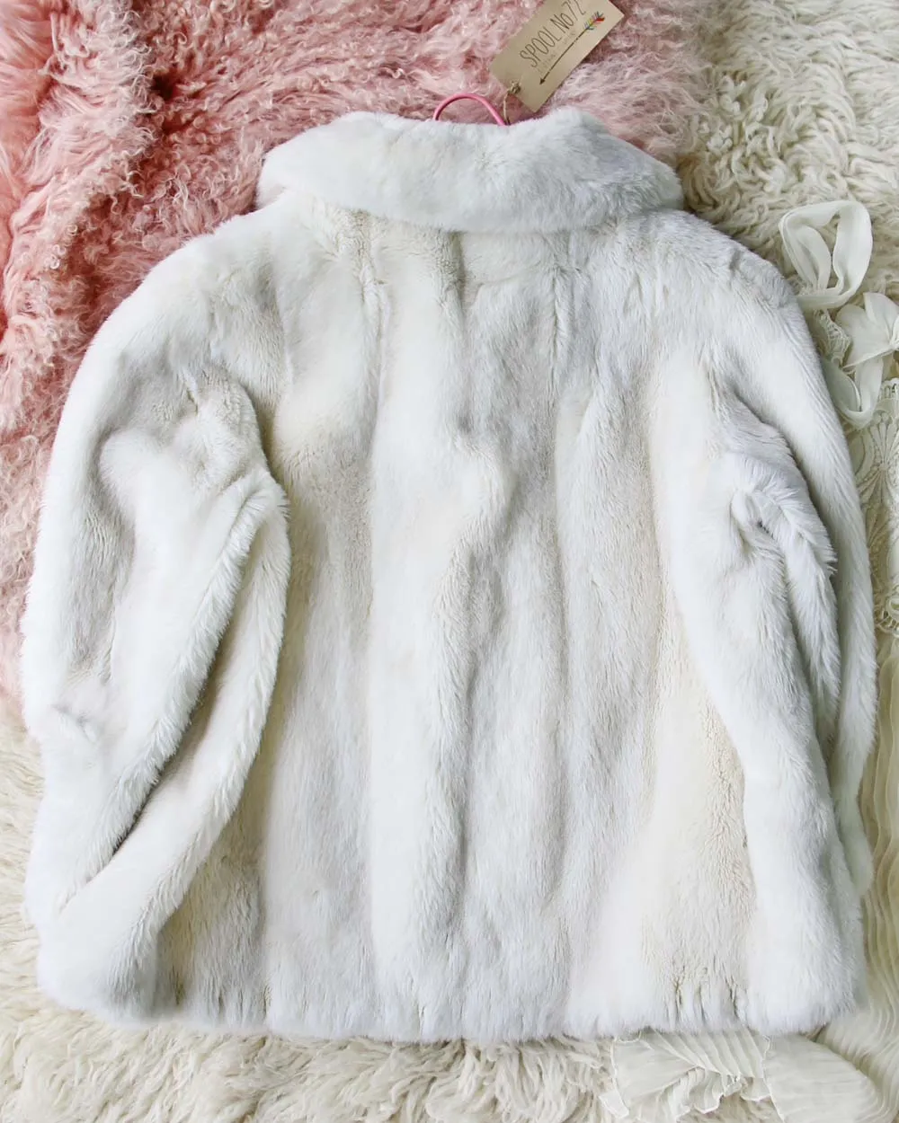 Vintage 60's French Faux Fur Coat