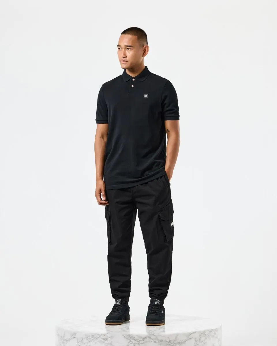 Weekend Offender Caneiros Short Sleeve Polo Shirt Black