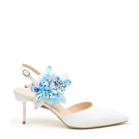 White Stiletto + Butterfly Elsie Strap