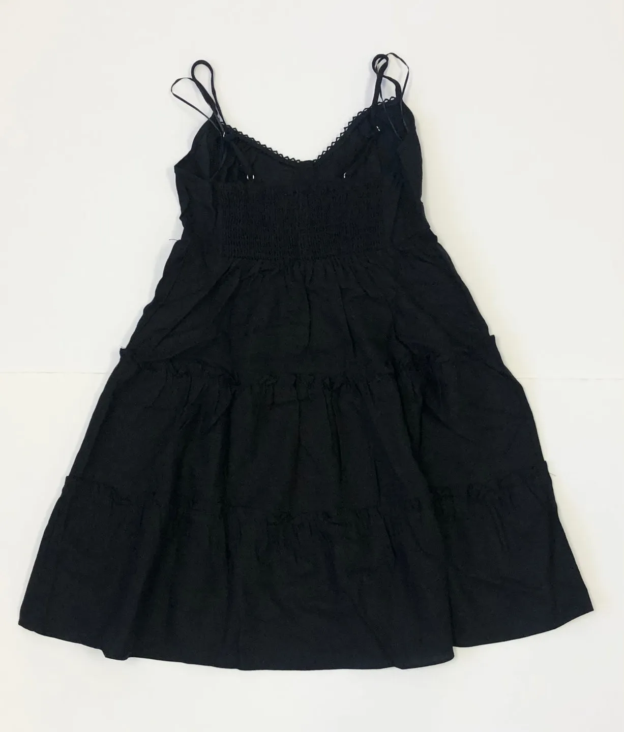 Women Linen Tiered Camisole Dress