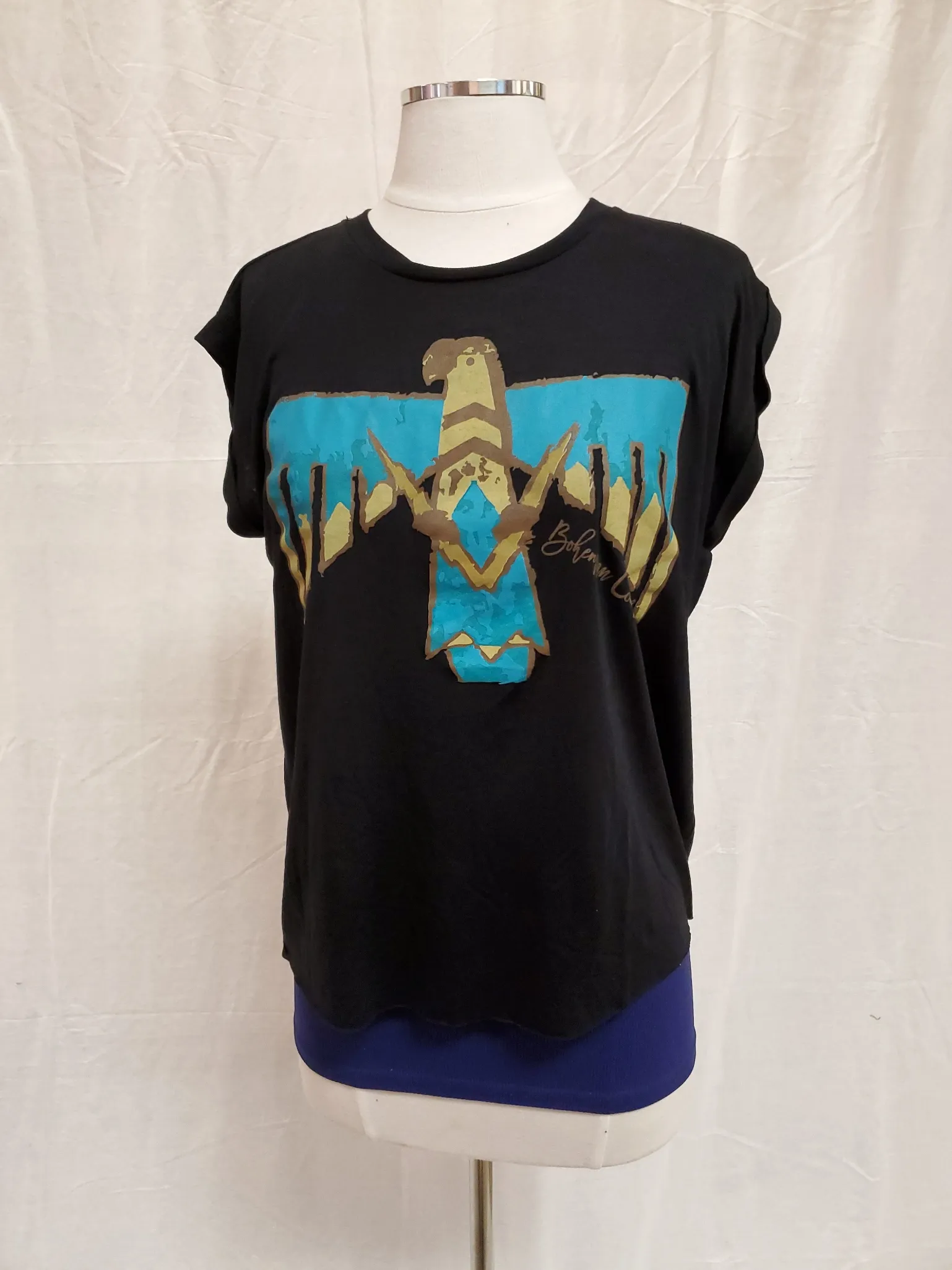 Women's Thunderbird Hi-Low T-Shirt, Black