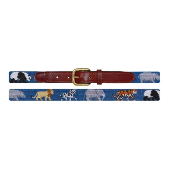 Zoo Children's Needlepoint Belt